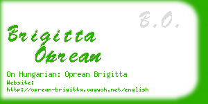 brigitta oprean business card